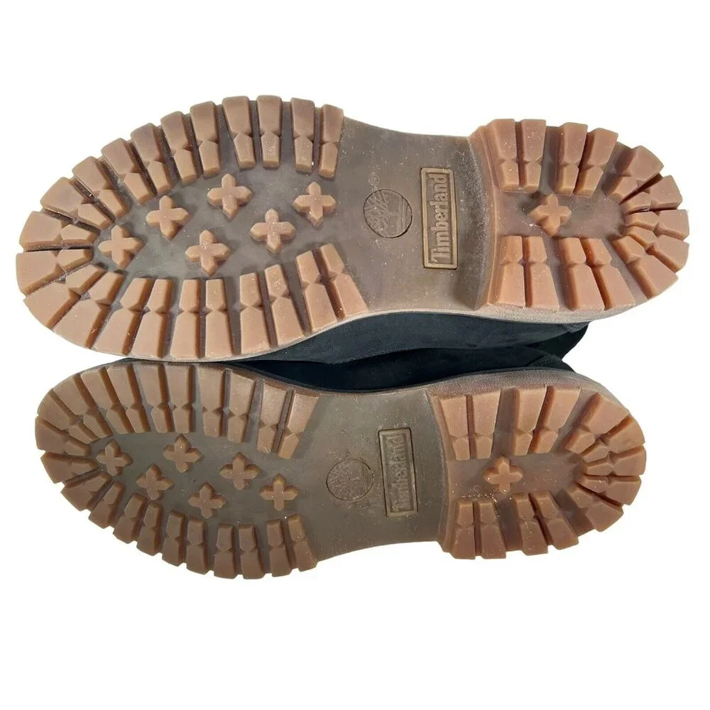 TImberland Womens Combat Boots Black Nubuck Open Weave Mesh Sz US 7.5 EU 38.5 - Picture 5 of 11